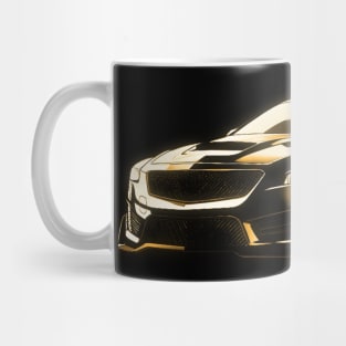 Cadillac CT5-V Blackwing glowing silhouette Mug